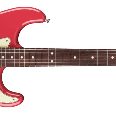 Fender American Professional Classic Stratocaster Rosewood FB Faded Dakota Red with Bag image 1