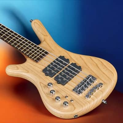 Warwick Pro Series Corvette $$ 5 String Natural Transparent Satin Lefthand GPS1485 90PA ASH FRL image 1