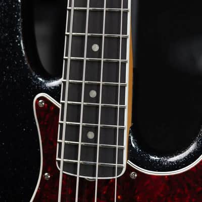 Fender Limited Edition Gold Foil Series Jazz Bass - Black Sparkle with Gig Bag image 8