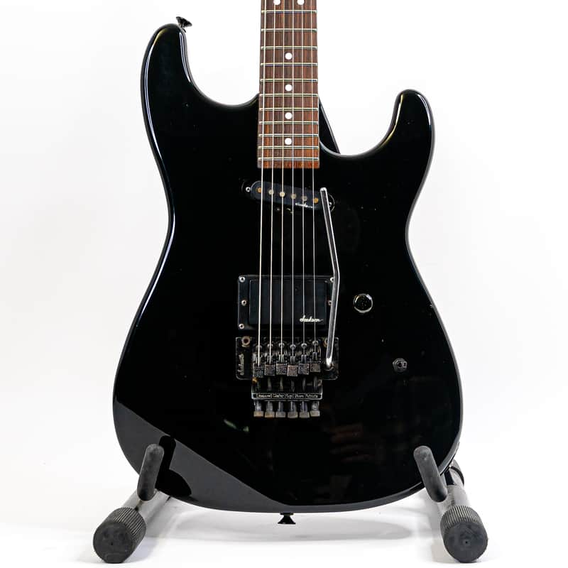 Charvel Model 3DR MIJ Body (Late 1980s) – Black – Rare Super Strat w/ Original Jackson JT6 Tremolo & Swapped Charvel Neck image 1