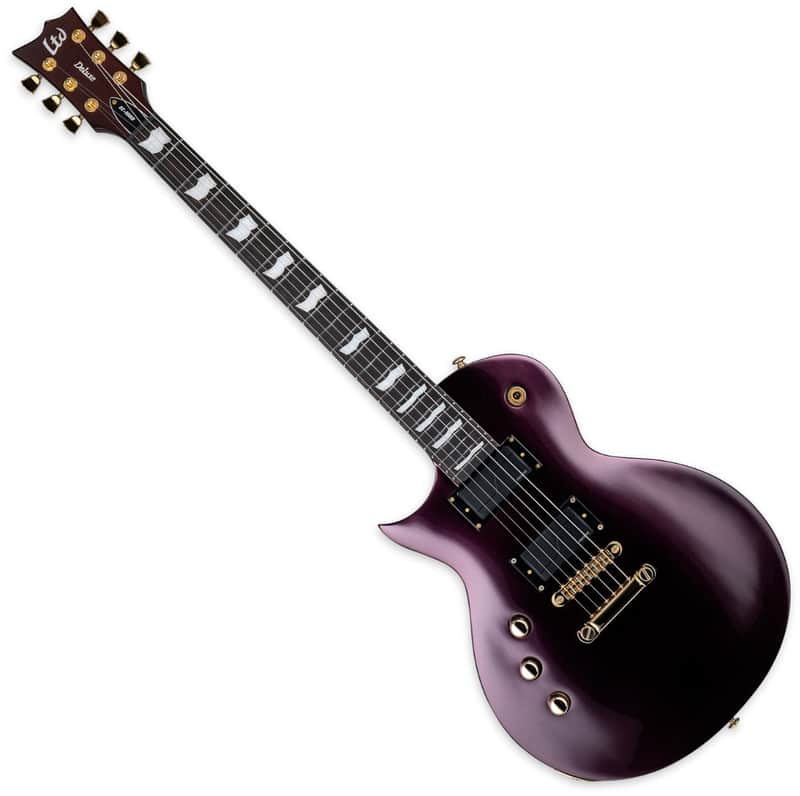 ESP LTD EC-1000 Lefty Guitar in Gold Andromeda B-Stock image 1