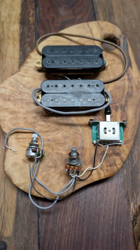 Ibanez Prestige V87 V77 7 String Electric Guitar Pickup Set Black Humbuckers Japan Bridge & Neck RG7421 image 1