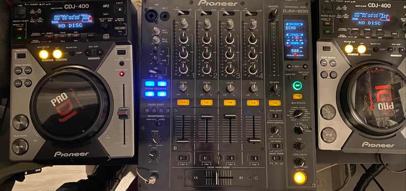Pioneer cdj 400 y djm 800 2005 - negro imagen 1