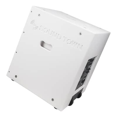 CARPO-18SWPW | 2000W 18" Powered DJ/PA Pro Audio Subwoofer with 2 Speaker Outputs, 4" Voice Coil, White image 4