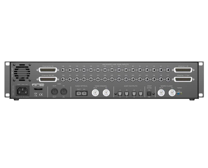 RME M-32 AD Hi-Precision 192kHz 32-Channel Analog to MADI / ADAT Converter image 2