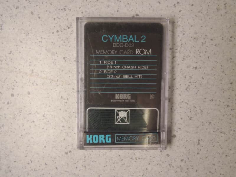 Korg DCC-D02 Cymbal 2 Card for the Korg DDD-1,DDD-5 image 1