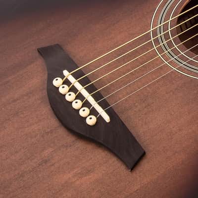 Vintage V300 Acoustic Folk Guitar ~ Antiqued image 6