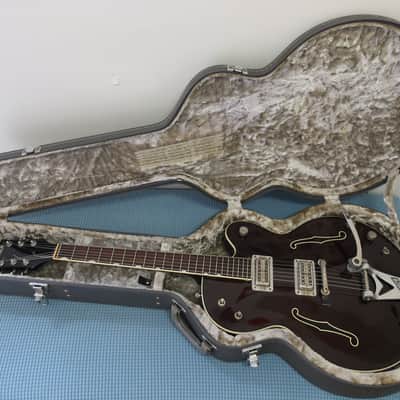 Vintage 1998 Gretsch Tennessee Rose G6119-1962FT Walnut w/ FilterTron Pickups, Bigsby & Case Very Dark Stain Near Black! image 1