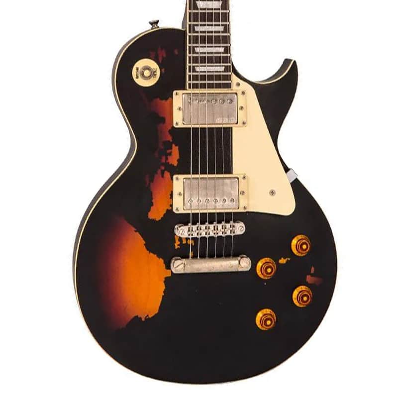 Vintage Icon Series V100 Distressed Two Color - Black over Sunburst - Open Box image 1