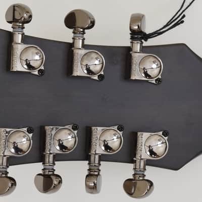 Schecter Orleans Stage-7 String Acoustic Guitar in See Thru Black Satin image 7