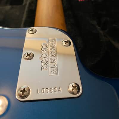Ernie Ball Music Man Sterling 4 USA 2019 Vintage Pearl Blue image 6