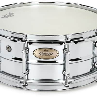 Pearl Concert Steel Snare Drum - 5.5-inch x 14-inch - Chrome image 2