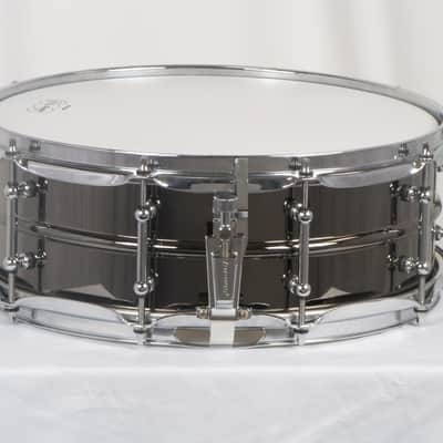 Ludwig LB416T 5X14 Brass Shell Black Beauty Snare Drum image 2