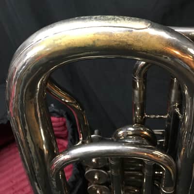 Mirafone Model 183 Tuba Eb 1960's Germany w/ Mouthpiece and Bag image 13