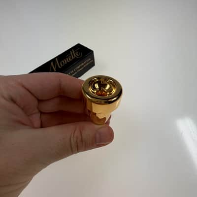 Monette trumpet mouth piece B1-5L 2010 - gold image 4