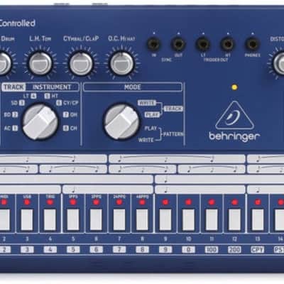 Behringer RD-6-BU Analog Drum Machine - Blue image 2