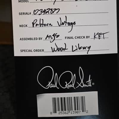 PRS Wood Library McCarty 594 Semi-Hollow Danville Music 35th Anniversary Artist Top 2024 - Gold Storm Fade #2877 image 14