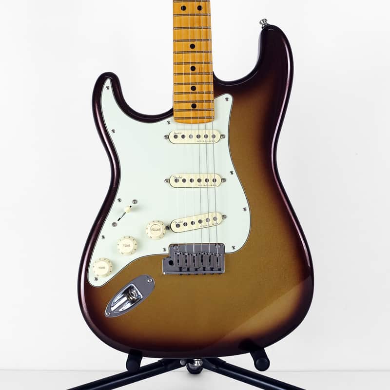 2021 Fender American Ultra Stratocaster Mocha Burst Left-Handed Lefty with Hard Case image 1