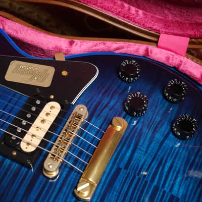 Gibson Custom Shop Les Paul Custom 2016 - Figured Blue Widow image 13