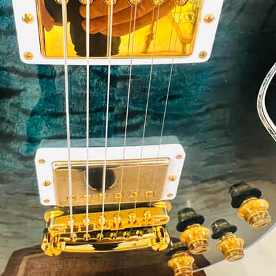 Gibson Custom Shop PSL Les Pual Ultimate 5A Quilt "Tree of Life" Nordic Blue 2025 - gloss image 5
