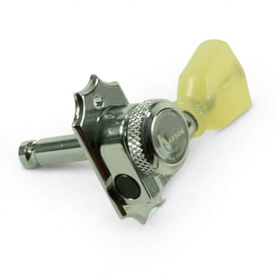 KRGLNC-3-NP KLUSON® Revolution Series G-Mount Non-Collared Tuning Machines, Nickel image 3