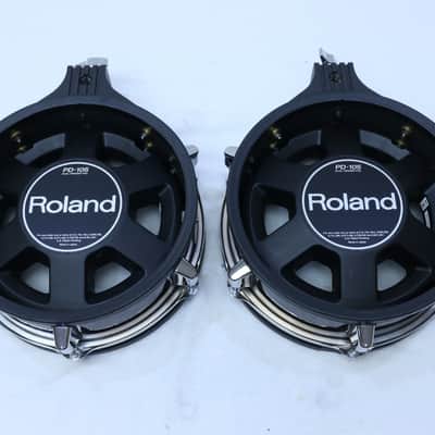 TWO Roland PD-105 BK V Drum 10" Mesh Head PD105 VDrum image 3