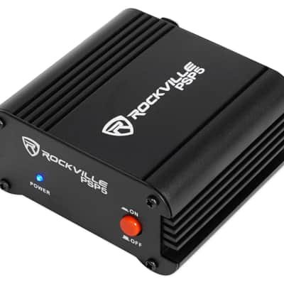 Rockville PSP5 Universal 48V Phantom Power Supply Box For Condenser Microphones image 1