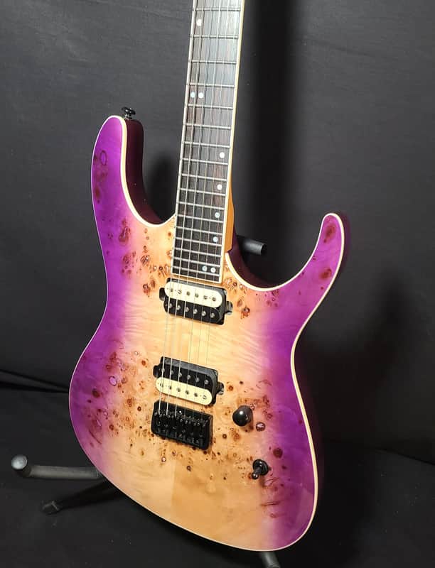 Leo Jaymz Monsoon 2025- Violet Burl- Never Played Professional Set up/Intonated image 1