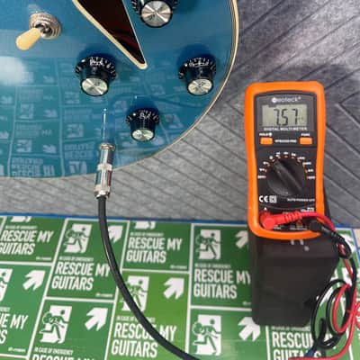 Firefly FF338 PRO LAST ONE! Metallic Blue Foo Fighters Dave Grohl 335 Gibson Trini Lopez image 15