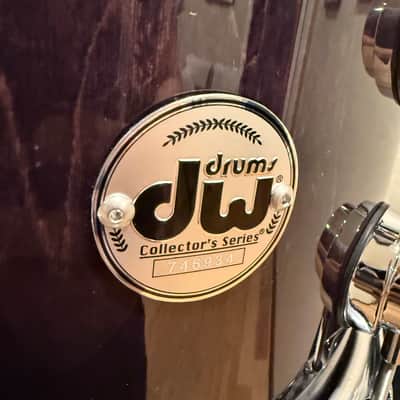 DW Collector's Series 333 Pure Maple 8x12 Rack Tom in Ebony Stain Gloss Lacquer with Chrome Hardware (Rm4) image 3