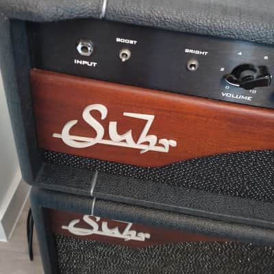 Suhr Bella 44-Watt Guitar Amp Head + 1×12 Cab (Mahogany Panels, Black Tolex) image 4