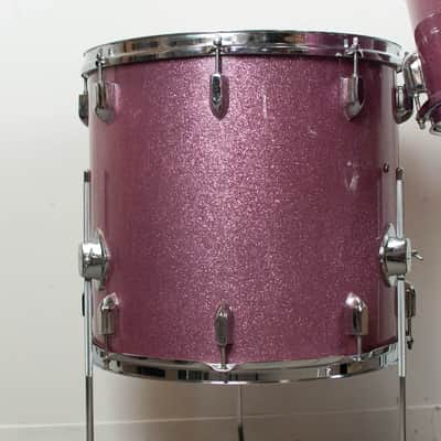 1970s Tempro Pro Lavender Sparkle Drum Kit image 4