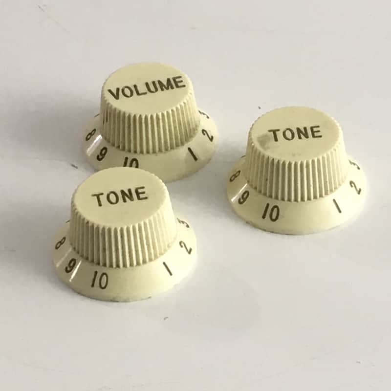 Vintage Genuine Fender USA Japan Strat MIJ Stratocaster Knobs Guitar Relic Fuji-Gen image 1