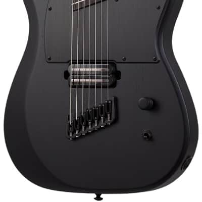 Schecter PT-7 Electric Guitar. MS Black Ops Satin Black Open Pore image 2