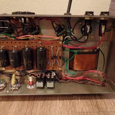 Handmade 1968 Marshall Super Lead Plexi 12,000 Series CLONE/REPLICA Mustard Caps Iskra image 3