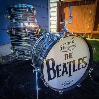 Heinzman Beatstarr Custom Tribute Drum Set Beatstarr 2025 - Black Oyster Creme image 5