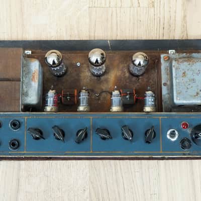 1964 Vox AC50/4 Mk II Big Box Vintage Tube Amp Head Gray Panel JMI UK, AC50 image 14