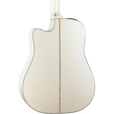 Takamine GD37CE Dreadnought Acoustic-Electric Guitar Regular Pearl White image 2