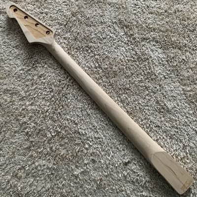 Maple Wood 4 String Bass Neck, 20 Frets Fingerboard Fretboard image 4