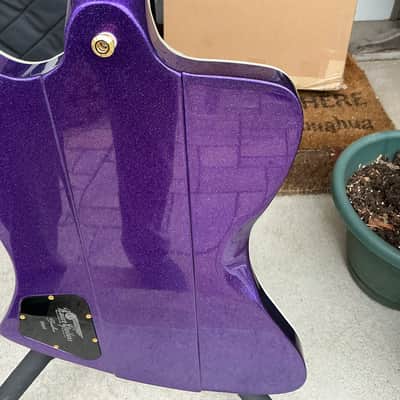 Kauer Banshee - Deep Purple Flake with White Racing Stripes image 16