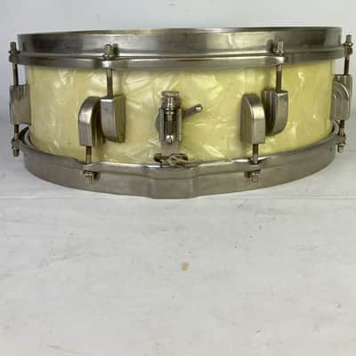 Leedy & Ludwig"New Era"4.5x14"Snare Drum White Marine Pearl WMP Jasper Maple1/53 image 3