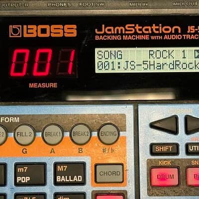 Boss JS-5 Jam Station, Backing Drum Machine & Phrase Recorder, w/ Manual & Adapter, Good Condition image 5