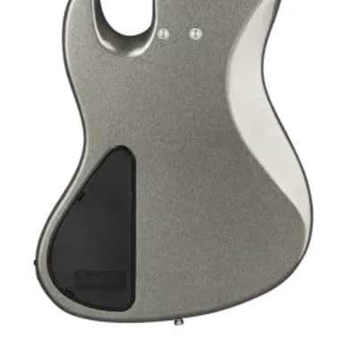 Sadowsky MetroExpress 21-Fret Vintage J/J Bass, Roasted Maple Fingerboard, 4-String - Solid Silver Metallic High Polish image 3