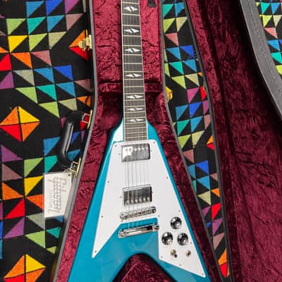 Immagine 🚀🚀🚀2026 Gibson Custom Limited Edition Flying V 1969 Reissue Aqua Mist - 7