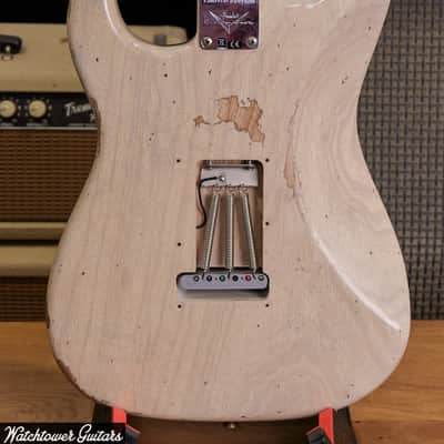 2023 Fender Limited Custom Shop Troposhere Stratocaster Aged White Blonde Relic image 5