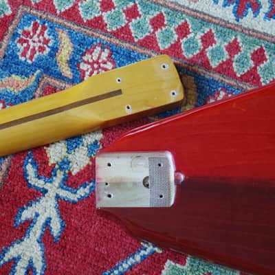1981 Kramer USA Vanguard Strathead Flying Vee Trans Red San Dimas Charvel Vibe! image 8