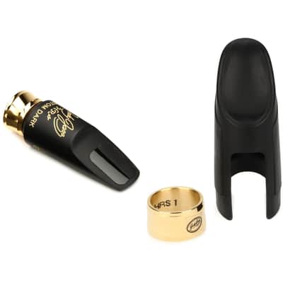 JodyJazz HR* Custom Dark Series Soprano Saxophone Mouthpiece with Ligature and Cap - 6* image 1