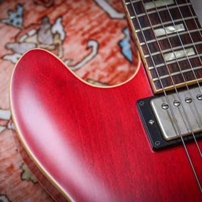GIBSON USA Custom Shop '63 ES-335 Block Reissue "Faded Cherry" (2014) image 8