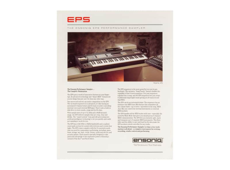 Ensoniq EPS One Sheet