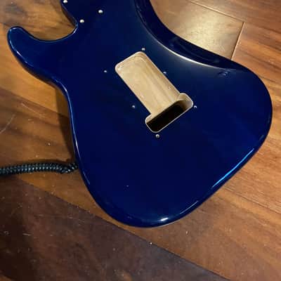 Fender Player Strat Stratocaster Flame Maple Plus Top Blueburst Alder Body 4 lb 5 oz image 5